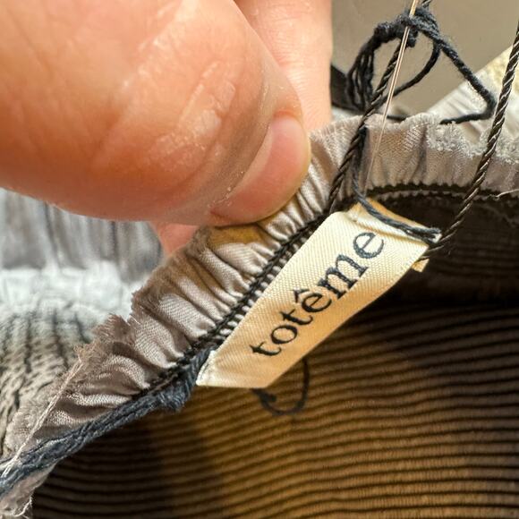 Toteme SAFARA COTTON SKIRT WITH SMOCK NWT Size Large - Picture 5 of 6